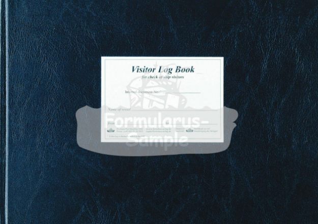 Visitor Logbook ISPS code